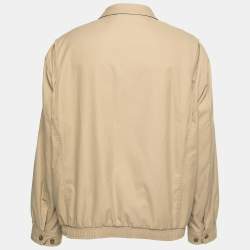 Pre Owned Polo Ralph Lauren Beige Synthetic Zip Front Jacket XL