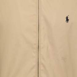 Pre Owned Polo Ralph Lauren Beige Synthetic Zip Front Jacket XL