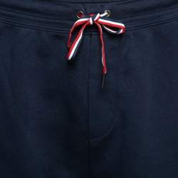 Pre Owned Polo Ralph Lauren Navy Blue Cotton Logo Bear Printed Shorts L