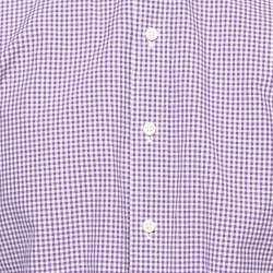 Pre Owned Polo Ralph Lauren Purple Gingham Checked Cotton Long Sleeve Shirt L