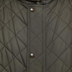 Pre Owned Polo Ralph Lauren Olive Green Synthetic Quilted Jacket 2XL