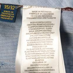 Pre Owned Polo Ralph Lauren Burgundy Stretch Cotton Chinos M