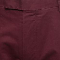 Pre Owned Polo Ralph Lauren Burgundy Stretch Cotton Chinos M