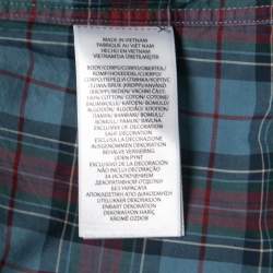 Pre Owned Polo Ralph Lauren Multicolor Checkered Cotton Classic Fit Button Front Shirt L
