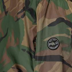 Pre Owned Polo Ralph Lauren Green Camo Synthetic Military Marsh Coat XL