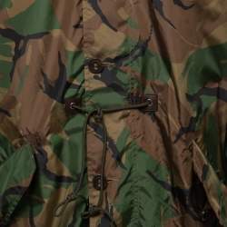 Pre Owned Polo Ralph Lauren Green Camo Synthetic Military Marsh Coat XL