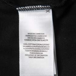 Pre Owned Polo Ralph Lauren Black Cotton Long Sleeve Polo T-Shirt XXL