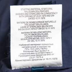 Pre Owned Polo Ralph Lauren Multicolor Wool Blend and Leather Sleeveless Down Jacket M