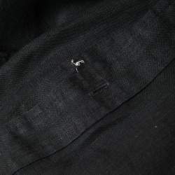 Pre Owned Polo Ralph Lauren Black Linen Full Sleeve Shirt S