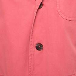 Pre Owned Polo Ralph Lauren Pink Cotton Single Breasted Sport Jacket XXL