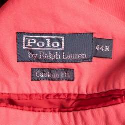 Pre Owned Polo Ralph Lauren Pink Cotton Single Breasted Sport Jacket XXL