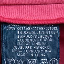 Pre Owned Polo Ralph Lauren Pink Cotton Single Breasted Sport Jacket XXL