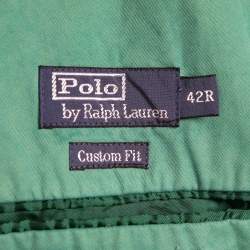 Pre Owned Polo Ralph Lauren Green Cotton Single Breasted Sport Jacket XL