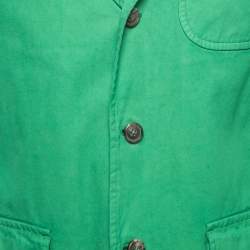 Pre Owned Polo Ralph Lauren Green Cotton Single Breasted Sport Jacket XL