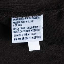 Pre Owned Polo Ralph Lauren Brown Cotton Polo T-Shirt M