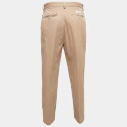 Pre Owned Polo Ralph Lauren Beige Cotton Chino Trousers L