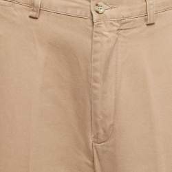Pre Owned Polo Ralph Lauren Beige Cotton Chino Trousers L