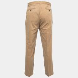 Pre Owned Polo Ralph Lauren Beige Cotton Chino Trousers L