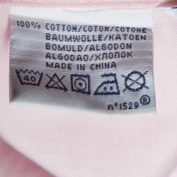 مملوكة مسبقًا Polo by Ralph Lauren Pink Cotton Custom Fit Shirt L
