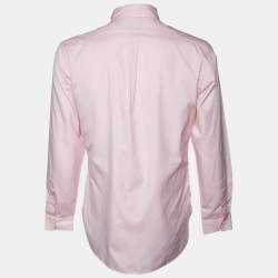 مملوكة مسبقًا Polo by Ralph Lauren Pink Cotton Custom Fit Shirt L