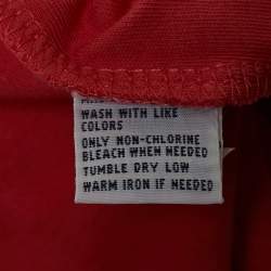 Pre Owned Polo Ralph Lauren Pink Logo Embroidered Cotton Polo T-Shirt M