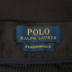 Pre Owned Polo Ralph Lauren Black Synthetic Stretch Classic Fit Shorts M