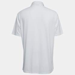 مملوكة مسبقًا Polo Ralph Lauren White Cotton Knit PoloT-Shirt L