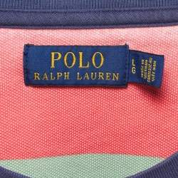 مملوكة مسبقًا Polo Ralph Lauren Multicolor Striped Cotton Knit Long Sleeve T-Shirt L