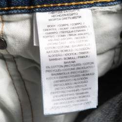 Pre Owned Polo Ralph Lauren Blue Washed & Distressed Denim The Varick Slim Straight Jeans M Waist 32"