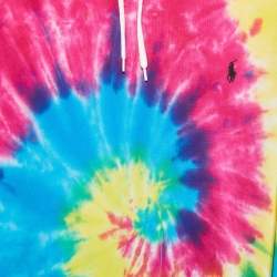 Pre Owned Polo Ralph Lauren Multicolor Tie Dye Cotton Hoodie L