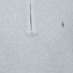 Pre Owned Polo Ralph Lauren Grey Cotton Long Sleeve Jumper XL