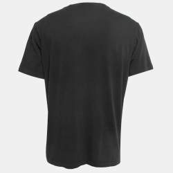 مملوكة مسبقًا Polo Ralph Lauren Black Logo Embroidered Cotton Crew Neck Half Sleeve T-Shirt L