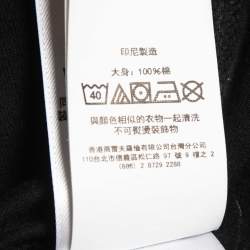 مملوكة مسبقًا Polo Ralph Lauren Black Logo Embroidered Cotton Crew Neck Half Sleeve T-Shirt L