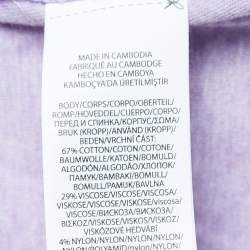 مملوكة مسبقًا Polo Ralph Lauren Purple Logo Embroidered Cotton Knit High Neck Full Sleeve T-Shirt XXL