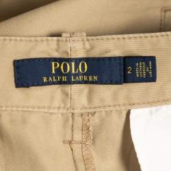 Pre Owned Polo Ralph Lauren Beige Cotton Shorts S
