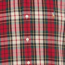 Pre Owned Polo Ralph Lauren Red Checked Cotton Flannel Shirt M