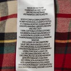 Pre Owned Polo Ralph Lauren Red Checked Cotton Flannel Shirt M