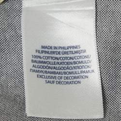 Pre Owned Polo Ralph Lauren Grey Cotton Button Down Full Sleeve Shirt S