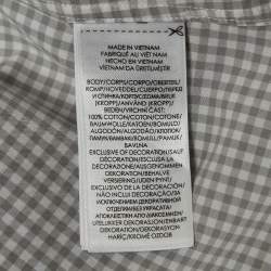 Pre Owned Polo Ralph Lauren Grey Checked Stretch Cotton Button Down Shirt L