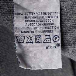 Pre Owned Polo Ralph Lauren Grey Cotton Knit Sweater XL
