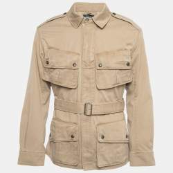 Polo Ralph Lauren Brown Cotton Belted Paratrooper Jacket M