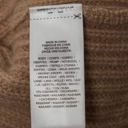 Pre Owned Polo Ralph Lauren Beige Wool and Cashmere Knit Buttoned Cardigan XL