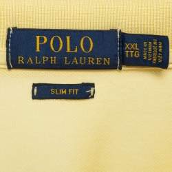 مملوكة مسبقًا Polo Ralph Lauren Yellow Pique Knit Polo T-Shirt XXL