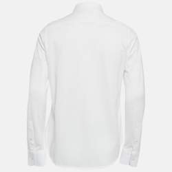 Pre Owned Polo Ralph Lauren White Cotton Pique Shirt XL