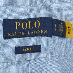 Pre Owned Polo Ralph Lauren Blue Cotton Buttoned Front Shirt S
