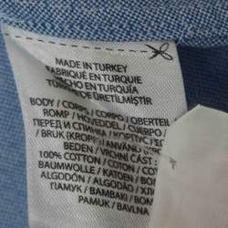 Pre Owned Polo Ralph Lauren Blue Cotton Buttoned Front Shirt S