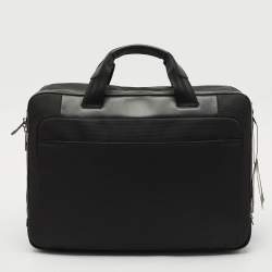 Porsche Design Black Nylon Medium Roadster Briefcase