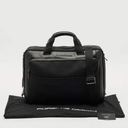 Porsche Design Black Nylon Medium Roadster Briefcase