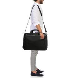Porsche Design Black Nylon Medium Roadster Briefcase