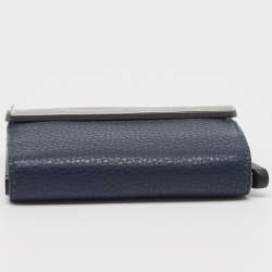 Porsche Design x Secrid Navy Blue Leather Trifold Wallet